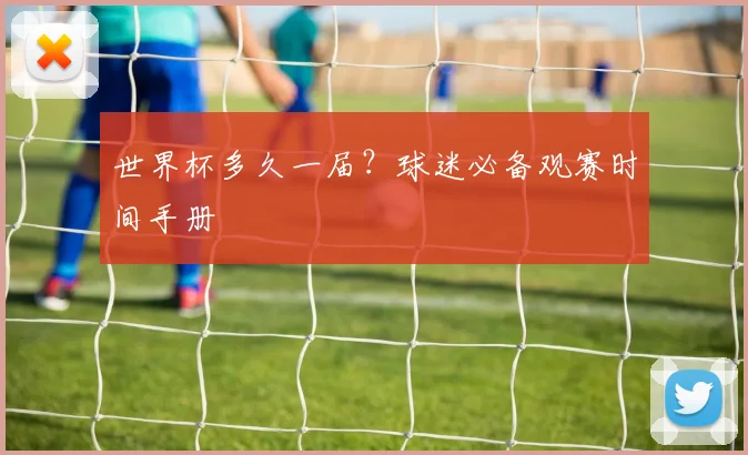 世界杯多久一届？球迷必备观赛时间手册